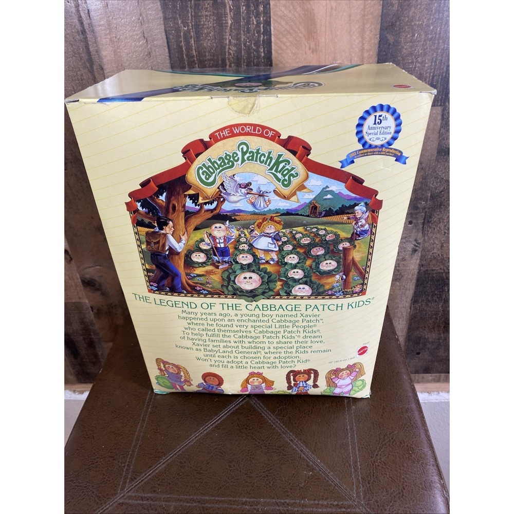 Mattel Cabbage Patch Kids Doll 15th Anniversary Edition Vtg Marcella Kim July 3 - Picture 11 of 16